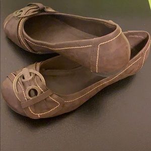 Mia brown slip on shoes, size 7